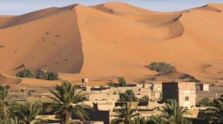Homes in the desert sahara