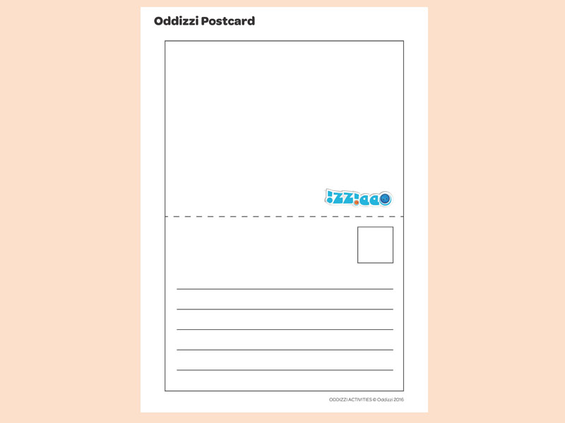 Ks1 Writing Frames Oddizzi Postcard Writing Template Preview