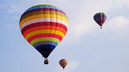 hot air balloon transport