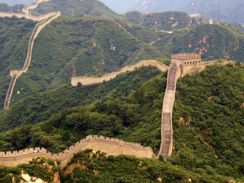 great wall of china aerial