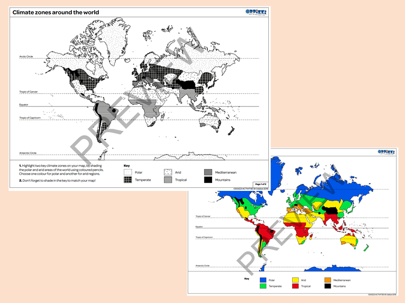 climate zones oddizzi