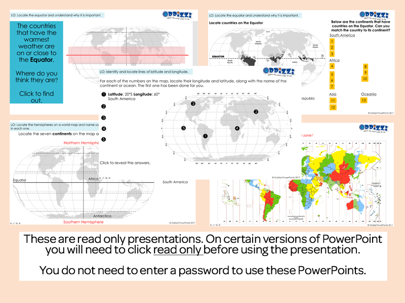 map skills oddizzi latitude and longitude powerpoint presentations
